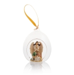 Bombka szklana - anioł - Święta Rodzina - zawieszka - 9 cm - Classic