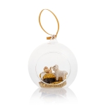 Bombka szklana - Dzieciątko Jezus - baranki - zawieszka - Classic