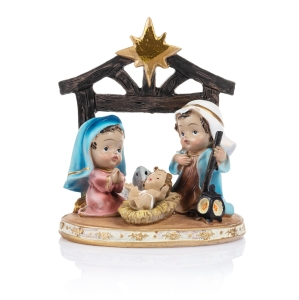 Crèche de Noël - Sainte Famille - 12 cm - Classic