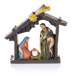 Crèche de Noël - Sainte Famille - 8 cm - Classic