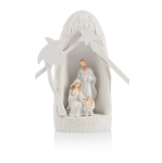 Weihnachtskrippe - Heilige Familie - LED Leuchte - Bianco