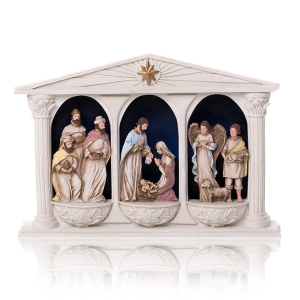 Crèche de Noël - lumineuse - Bianco