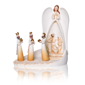 Crèche de Noël - lumineuse - Bianco