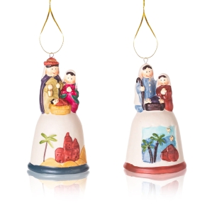 Crèche de Noël - Sainte Famille - pendentif - Ceramico