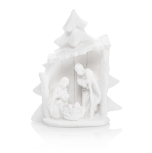 Nativity set - Holy Family - christmas tree - Alabaster