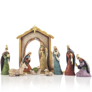 Crèche de Noël - 27 cm - Decorato