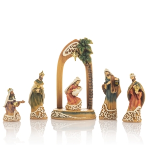 Crèche de Noël - Sainte Famille - Rois mages - 27 cm - Decorato