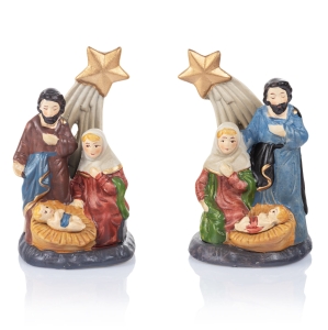 Crèche de Noël - Sainte Famille - 12 cm - Ceramico