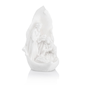 Nativity set - Holy Family - leaf - Alabaster