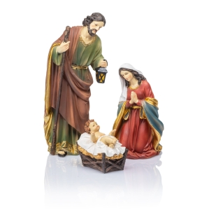 Crèche de Noël - Sainte Famille - 28 cm - Classic