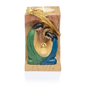 Bougeoir - crèche de Noël - Sainte Famille - 12 cm - Classic