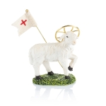 Figurine - Agneau Pascal - 8 cm - Pâques