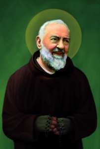 Kit broderie diamant - 50 x 40 cm - Saint Padre Pio