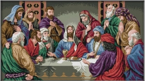 Kit broderie diamant - 92 x 56 cm - La Cène