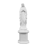 Statue - marbre - Notre-Dame du Rosaire - 120 cm