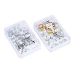 Chapelet première communion - verre - nacré - 6 et 8 mm - étui