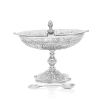 Navette - cuillère - laiton - nickel - 14 cm