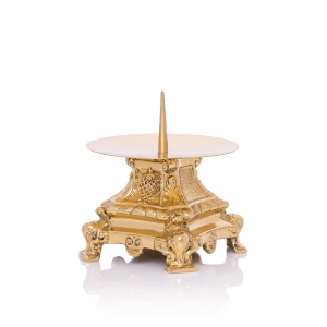 Bougeoir - laiton - 9,5 cm