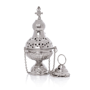 Encensoir - laiton - nickel - 24 cm