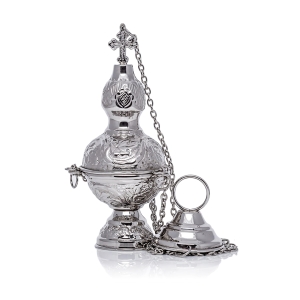 Encensoir - laiton - nickel - 20 cm