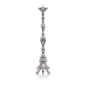 Chandelier - laiton -  nickel - 85 cm