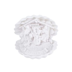 Nativity set - shell - Alabaster