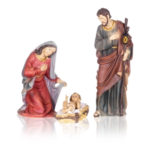 Crèche de Noël - Sainte Famille - 36 cm - Grande