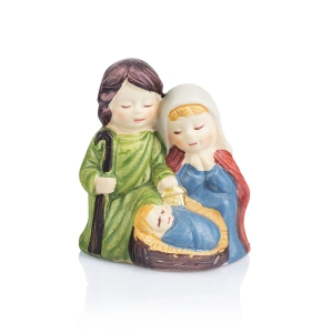 Crèche de Noël - Sainte Famille - 6 cm - Ceramico