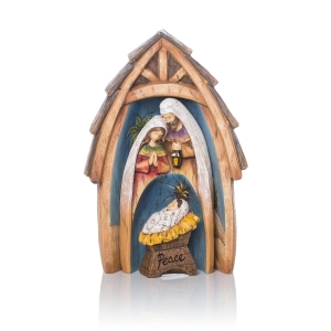 Crèche de Noël - Sainte Famille - 20 cm - Decorato