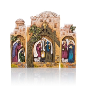 Crèche de Noël - 17 cm - Decorato