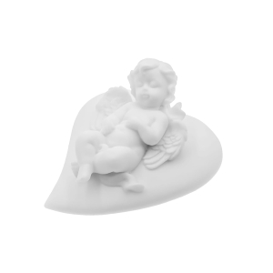 Petit Ange - cœur - albâtre