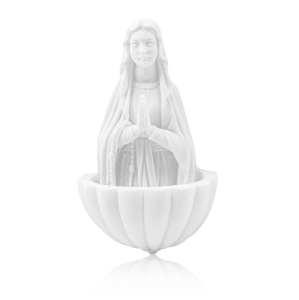 Stoup - Our Lady of the Rosary - Alabaster