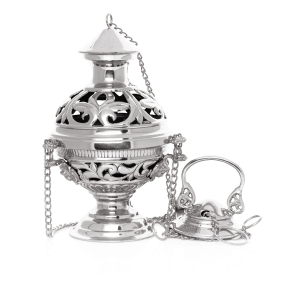 Encensoir - laiton - nickel - 24 cm