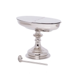 Navette - cuillère - laiton - nickel - 13 cm