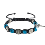 Bransoletka - dziesiątek różańca - św. Benedykt