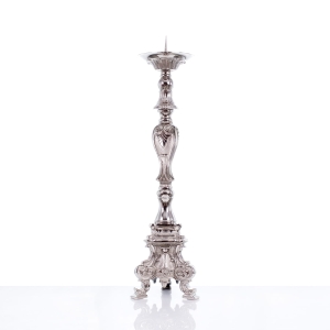 Lichtarz - mosiądz -  nikiel - 70 cm