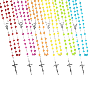 Chapelet - plastique - 6 mm