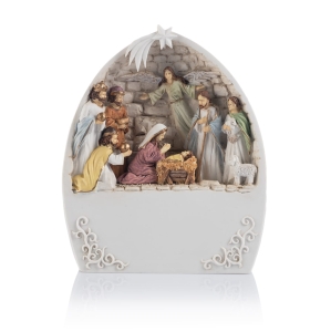 Crèche de Noël - lumineuse - Bianco