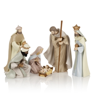Crèche de Noël - Sainte Famille - Rois mages - Ceramico