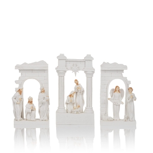 Crèche de Noël - lumineuse - Bianco