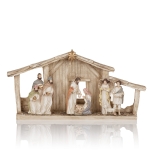 Crèche de Noël - lumineuse - Bianco - 13 cm