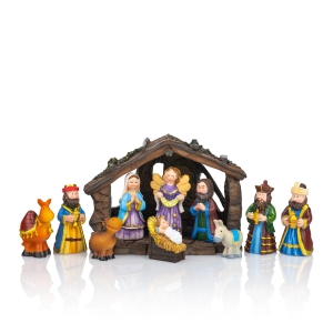 Crèche de Noël - 7,5 cm - Classic