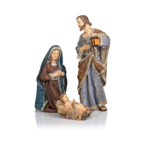 Crèche de Noël - Sainte Famille - 30 cm - Classic