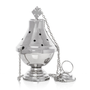 Encensoir - laiton - nickel - 20 cm