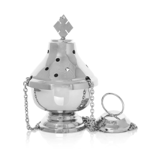 Encensoir - laiton - nickel - 16 cm