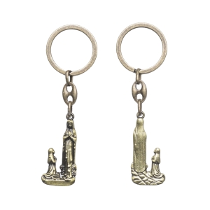 Porte-clé - Notre-Dame de Lourdes - satiné