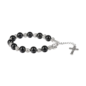 Bracelet - dizainier - 8 mm - Obsidienne - pierre naturelle - Pietra