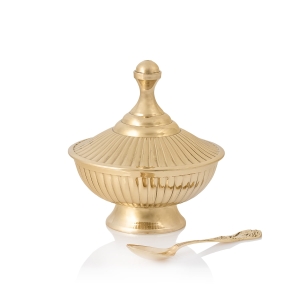 Navette - cuillère - laiton - 11 cm