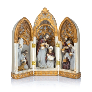 Crèche de Noël - triptyque - 23CM - Favola