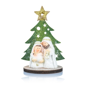 La Sainte Famille - sapin de Noël - 8 cm - Favola
